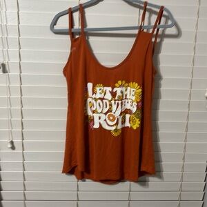 Burnt orange 70s tank